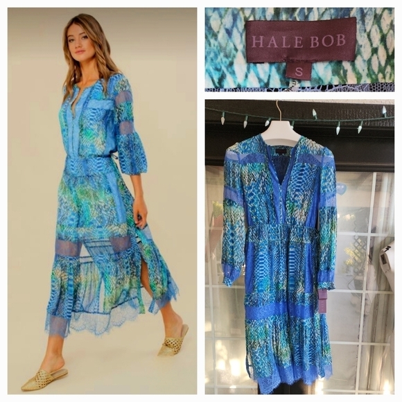 HALE BOB Silk DRESS NEW - Picture 1 of 5